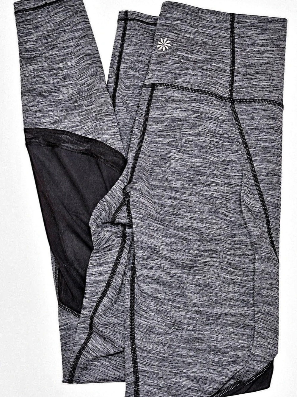Athleta Women's Gray & Black Athletic Leggings M